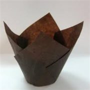 Формочка Тюльпан 50*60/80 50 шт коричнева