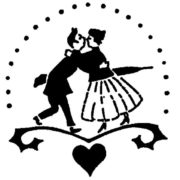 Martellato Трафарет для торта «влюбленные» 26 см