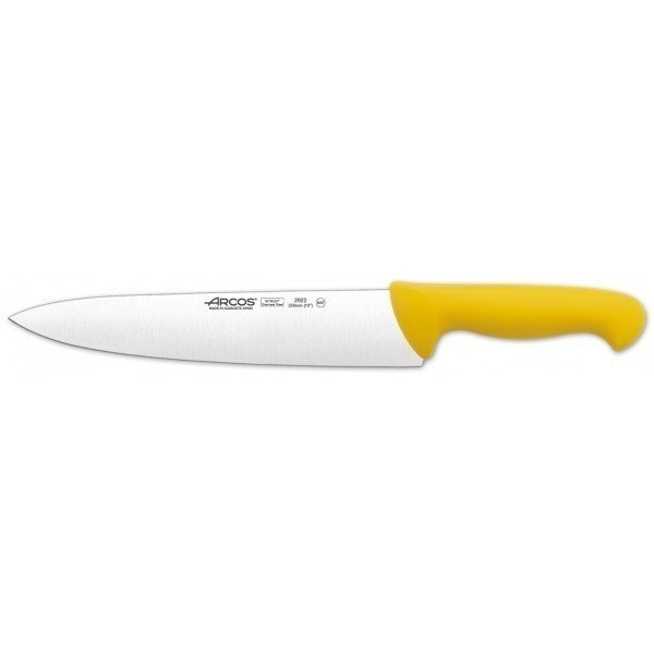 Нож поварской Arcos 25 см желтый
