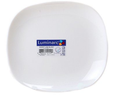 Тарелка SWEET LINE White 21,5х19 см десертная