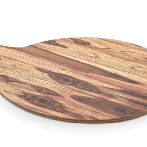 Дошка кругла з ручкой Wood-Black 30 см