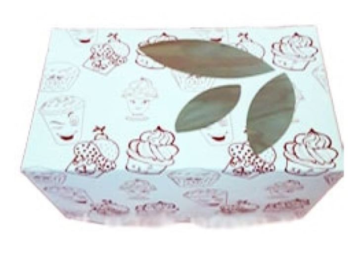 Коробка для тістечка 120*85*90 з віконцем