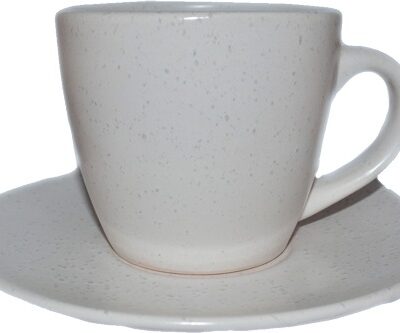 Чашка с блюдцем Marble Cream 300 мл