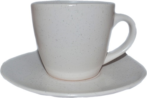 Чашка с блюдцем Marble Cream 300 мл