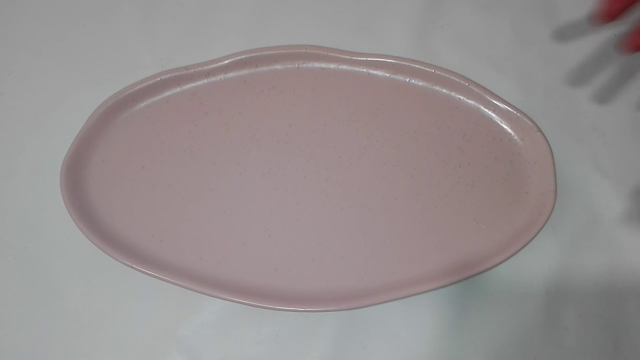 Блюдо овальное 38*22см Marble Pink