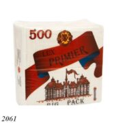 Серветки білі барні 500шт Primier Lux
