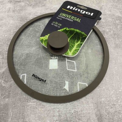 Кришка скляна з силіконовим обідком 24 см Ringel Universal Silicone