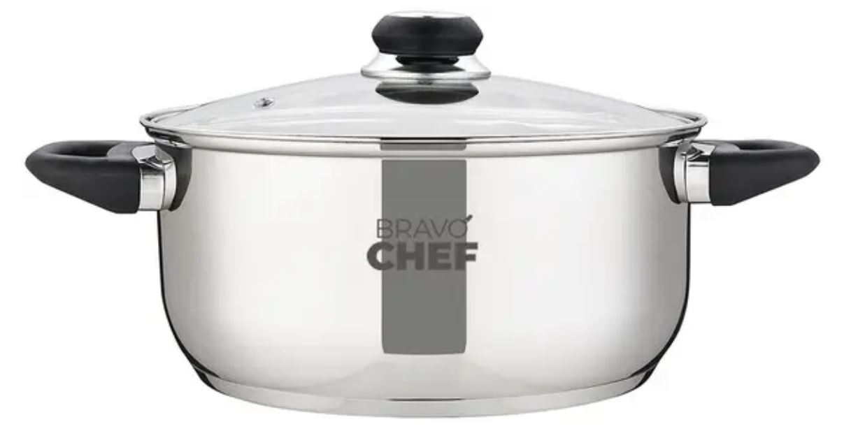 Каструля BRAVO CHEF L'Appetit 22 см (3,8 л) з бакелітовими ручками
