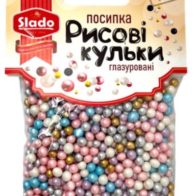 Кульки рисові глазуровані Пастель 100г