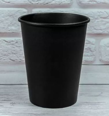 Стакан 250мл паперовий 50шт Total BLACK